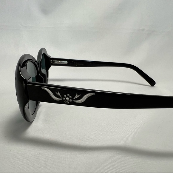 Lulu Guinness Black Cat-Eye Sunglasses - Picture 3 of 7